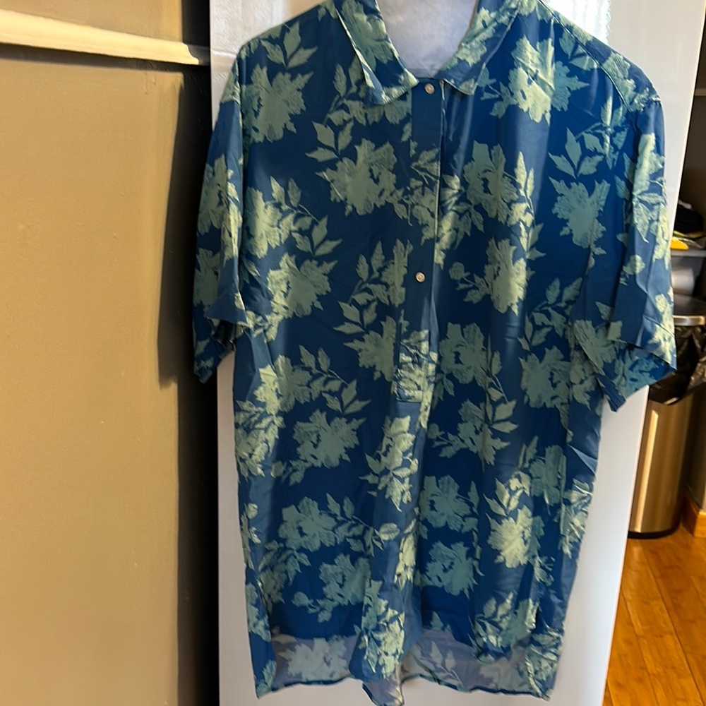 Dark teal and green blouse from the GAP!